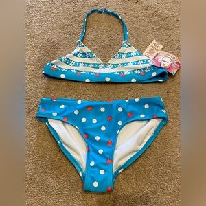 2 piece bathing suit size 4/5 toddlers